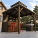 Outdoor Bar, backyard party pavilion, open-air bar, beach bar, outdoor house, party bar plan - Digital Download Only