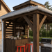 Outdoor Bar, backyard party pavilion, open-air bar, beach bar, outdoor house, party bar plan - Digital Download Only
