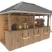 DIY Beach bar, outdoor open-air bar, backyard party pavilion, outdoor house, party bar plan - Digital Download Only