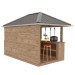 DIY Beach bar, outdoor open-air bar, backyard party pavilion, outdoor house, party bar plan - Digital Download Only