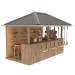 DIY Beach bar, outdoor open-air bar, backyard party pavilion, outdoor house, party bar plan - Digital Download Only