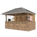 DIY Beach bar, outdoor open-air bar, backyard party pavilion, outdoor house, party bar plan - Digital Download Only