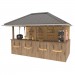 DIY Beach bar, outdoor open-air bar, backyard party pavilion, outdoor house, party bar plan - Digital Download Only