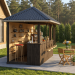 DIY Beach bar, outdoor open-air bar, backyard party pavilion, outdoor house, party bar plan - Digital Download Only