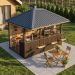DIY Beach bar, outdoor open-air bar, backyard party pavilion, outdoor house, party bar plan - Digital Download Only