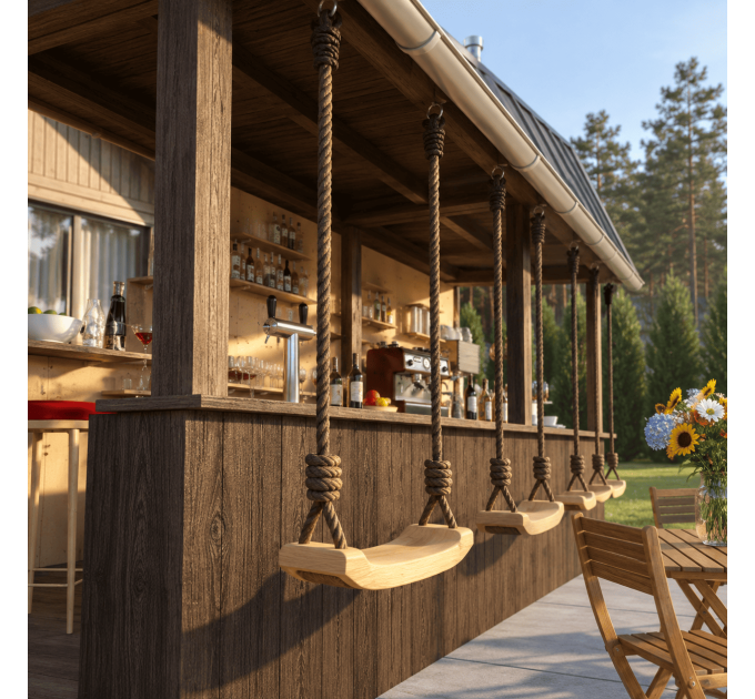 DIY Beach bar, outdoor open-air bar, backyard party pavilion, outdoor house, party bar plan - Digital Download Only
