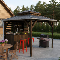 DIY Outdoor open-air bar, backyard party pavilion, beach bar, outdoor house, party bar plan - Digital Download Only DIY Outdoor open-air bar, backyard party pavilion, beach bar, outdoor house, party bar plan - Digital Download Only
