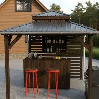 DIY Outdoor open-air bar, backyard party pavilion, beach bar, outdoor house, party bar plan - Digital Download Only DIY Outdoor open-air bar, backyard party pavilion, beach bar, outdoor house, party bar plan - Digital Download Only