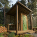 Outdoor Bathroom Shed Plans – Modern Outhouse with Shower, Toilet & Sink