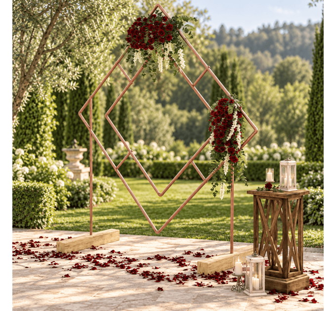 Building plans wedding arch, DIY A-frame wedding arbor, backdrop stand, wedding backdrop - Digital Download Only