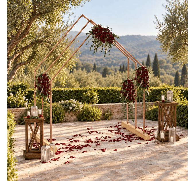 Building plans wedding arch, DIY A-frame wedding arbor, backdrop stand, wedding backdrop - Digital Download Only