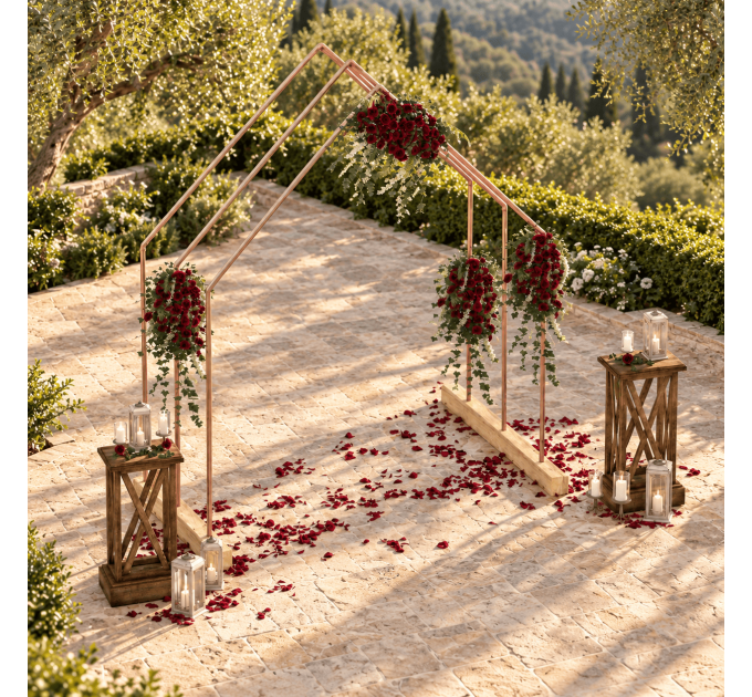 Building plans wedding arch, DIY A-frame wedding arbor, backdrop stand, wedding backdrop - Digital Download Only