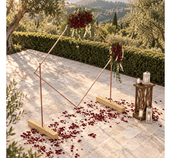Building plans wedding arch, DIY A-frame wedding arbor, backdrop stand, wedding backdrop - Digital Download Only