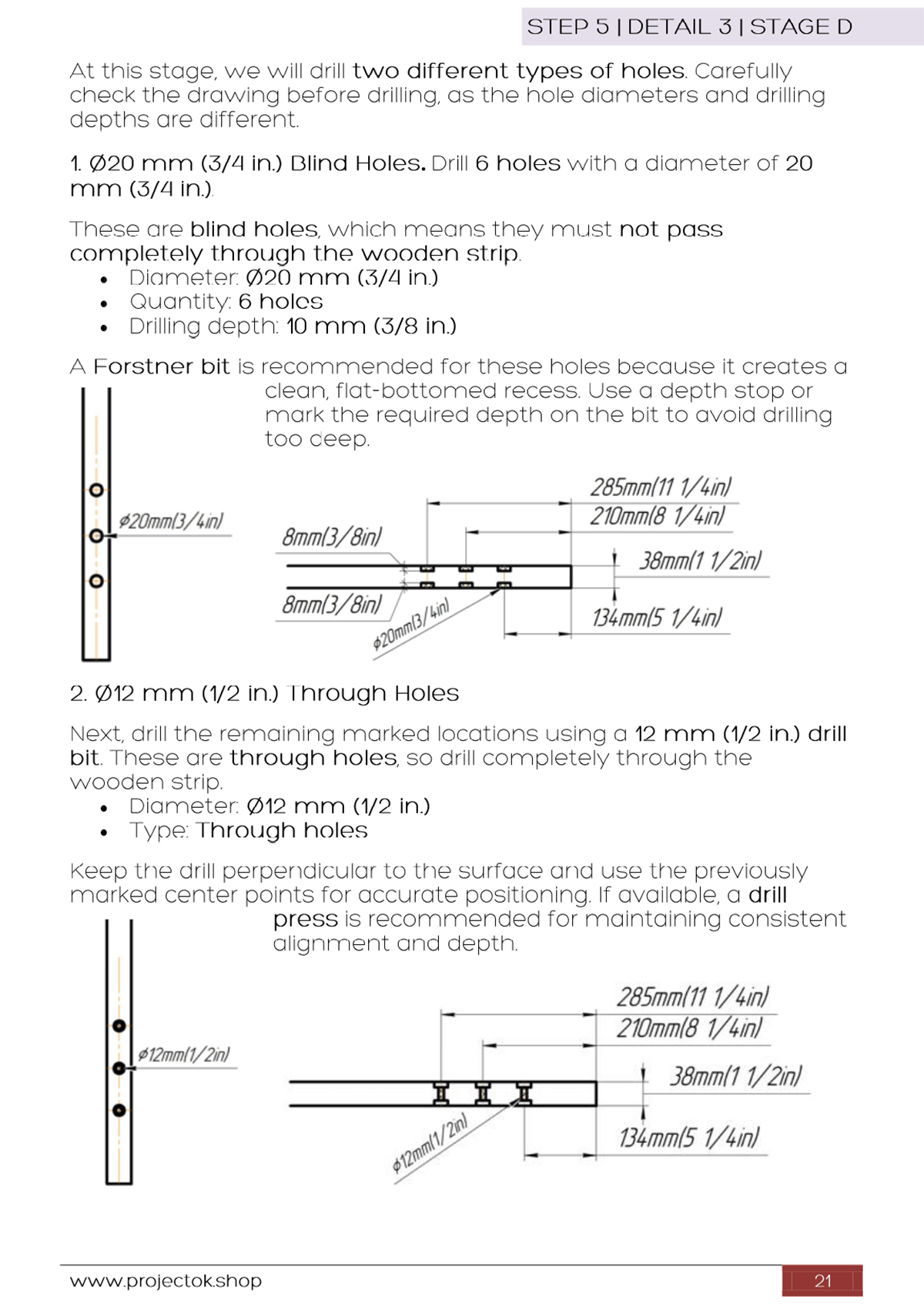 ProjectOK detailed technical DIY plan page